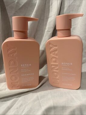Repair Shampoo & Conditioner Set — Peach Pink